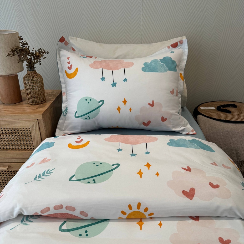 Drap enfant 3 pieces ciel nuages