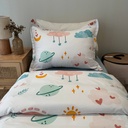 Drap enfant 3 pieces ciel nuages