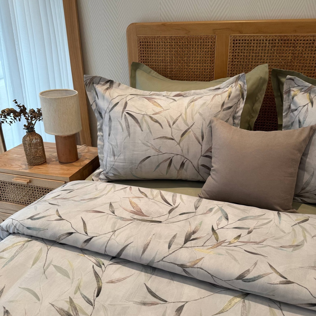 Parure de drap 6 pieces feuillage delicat