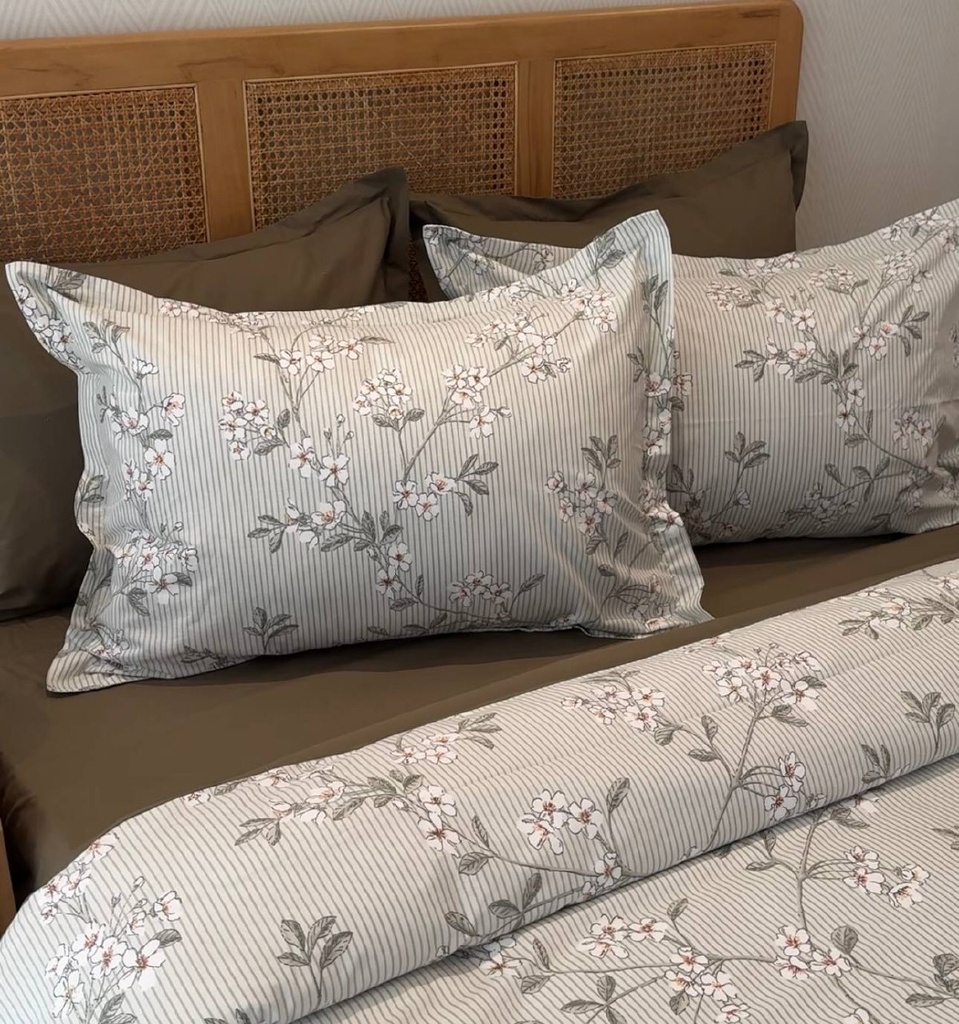 Housse de couette emas home new vert