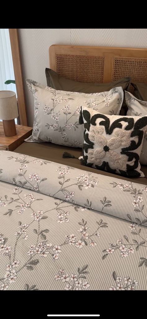 Housse de couette emas home new vert