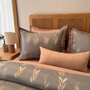 Housse de couette 6 pieces Gris Rose 
