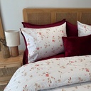 Couvre lit 3 Pieces Tulip Fleur Rouge