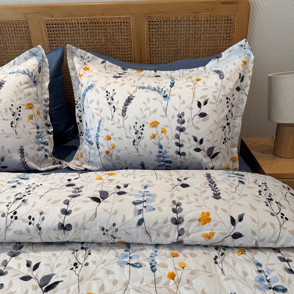 Couvre lit 3 pieces petites tiges 