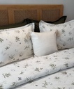 Couvre lit 3 pieces jardin sauvage sauge