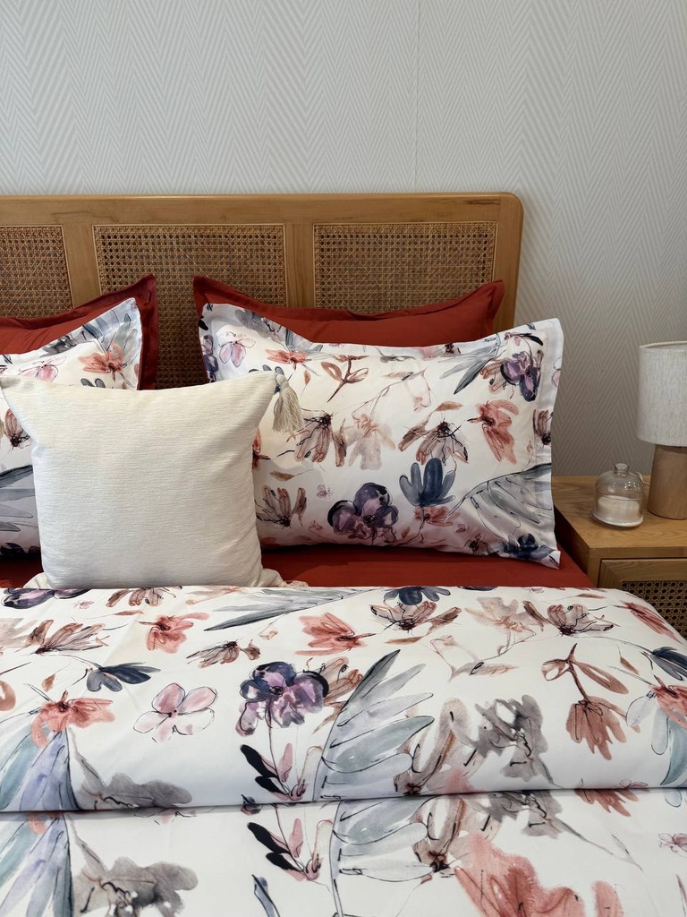 Parure de drap 6 pieces fleurs sauvages