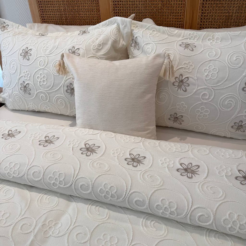 Couvre lit 6 pieces duru papillon 