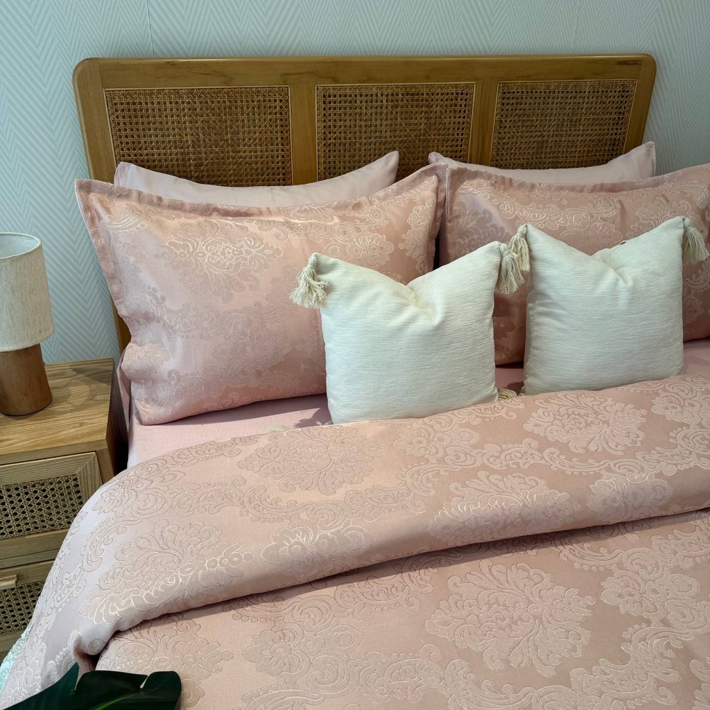 Couvre lit 6 pieces Zumrut Rose