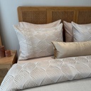 Couvre lit irume 6 pieces beige
