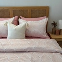 Couvre lit irume 6 pieces rose