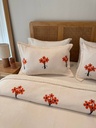 Couverture 3 pieces bouquet blanc