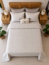 Parure Housse de Couette 6 Pièces – Feuillage Gris