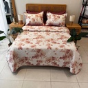 Couvre-lit Matelassé 3 Pièces – Rosée Florale