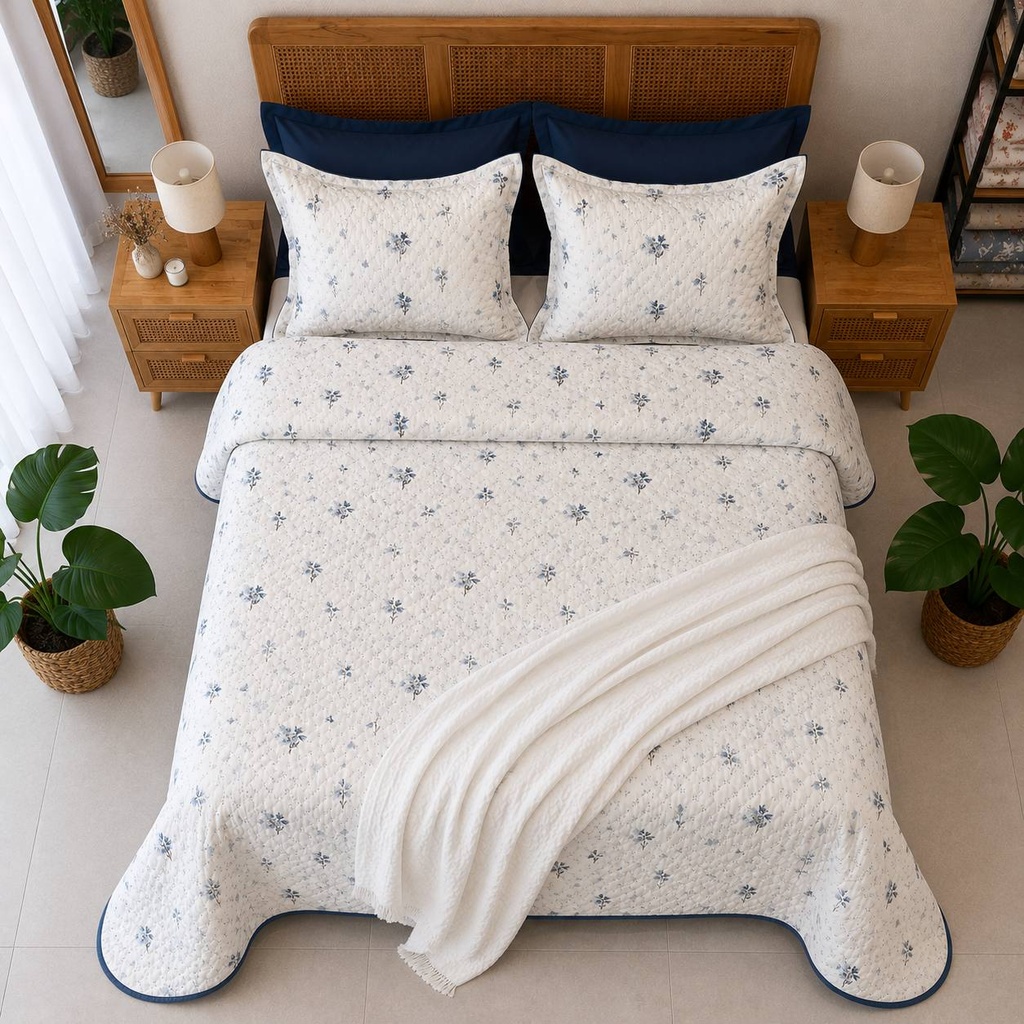 Couvre-lit Matelassé 3 Pièces –  Nocturne