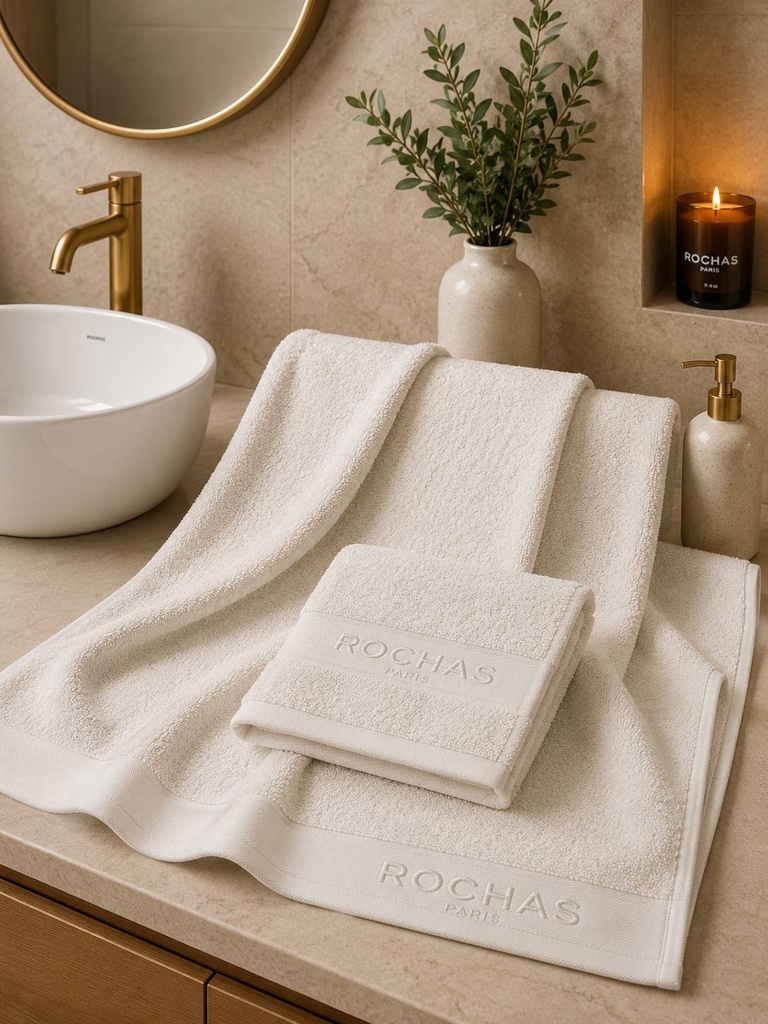 Serviette visage ROCHAS PARIS 100% Coton