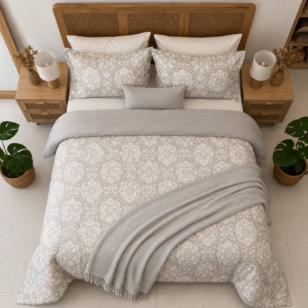 Couette 4 Pieces - Elegance grise