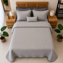 Boutis 4 pieces SUNDECO Gris Perle