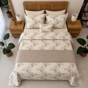 Couvre Lit Floral a Lianes 4 Pieces 