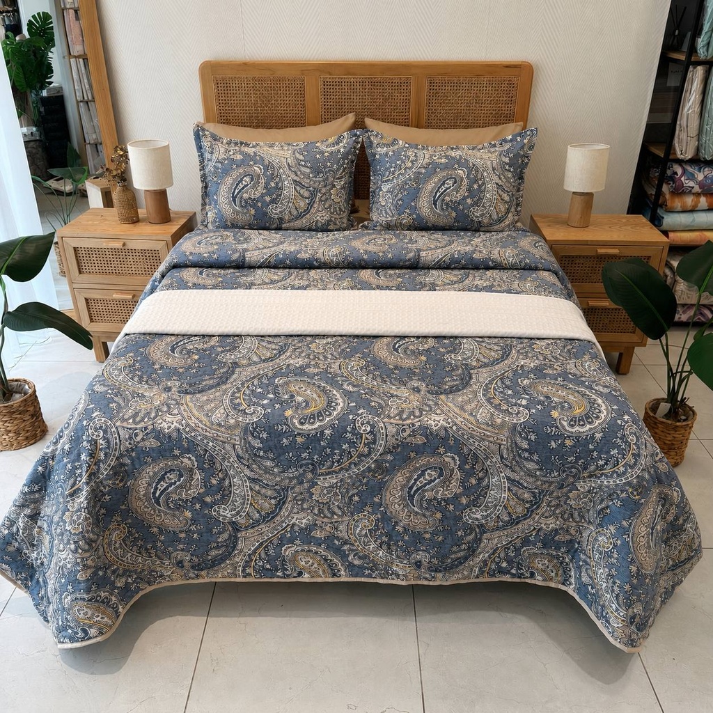 Couvre lit 3 pieces Saphir