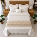 Couvre Lit 6 Pieces - Sydra Blanc