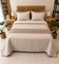 Couvre lit 3 pieces Sable