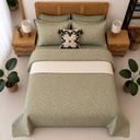 Parure de drap 6 pieces - emeraude