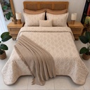 Couvre lit 3 pieces Sable