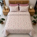 Couvre lit 3 Pieces Tulip Rose 