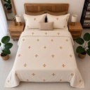 Housse de couette Brodée  EMAS HOME Fleur Impériale