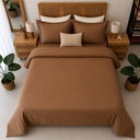 Housse de couette marron 4 pieces