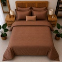 Housse de couette Satin Marron 