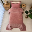 Couverture Piere Cardin 1 place Rose poudre