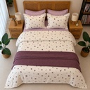 Parure de drap 6 pieces petites fleurs 