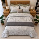 Parure de drap 6 pieces feuillage delicat