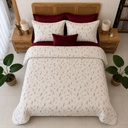Couvre lit 3 Pieces Tulip Rouge