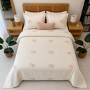 Couvre lit 6 pieces baroque floral