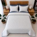 Couvre lit 3 pieces mini fleurs