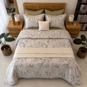 Parure de drap 6 pieces feuillage olivier