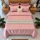 Couvre lit 6 pcs yaprak rose 