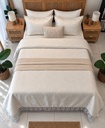 Couvre lit irume 6 pieces blanc