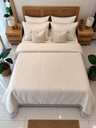 Couvre lit irume 6 pieces blanc elegance 