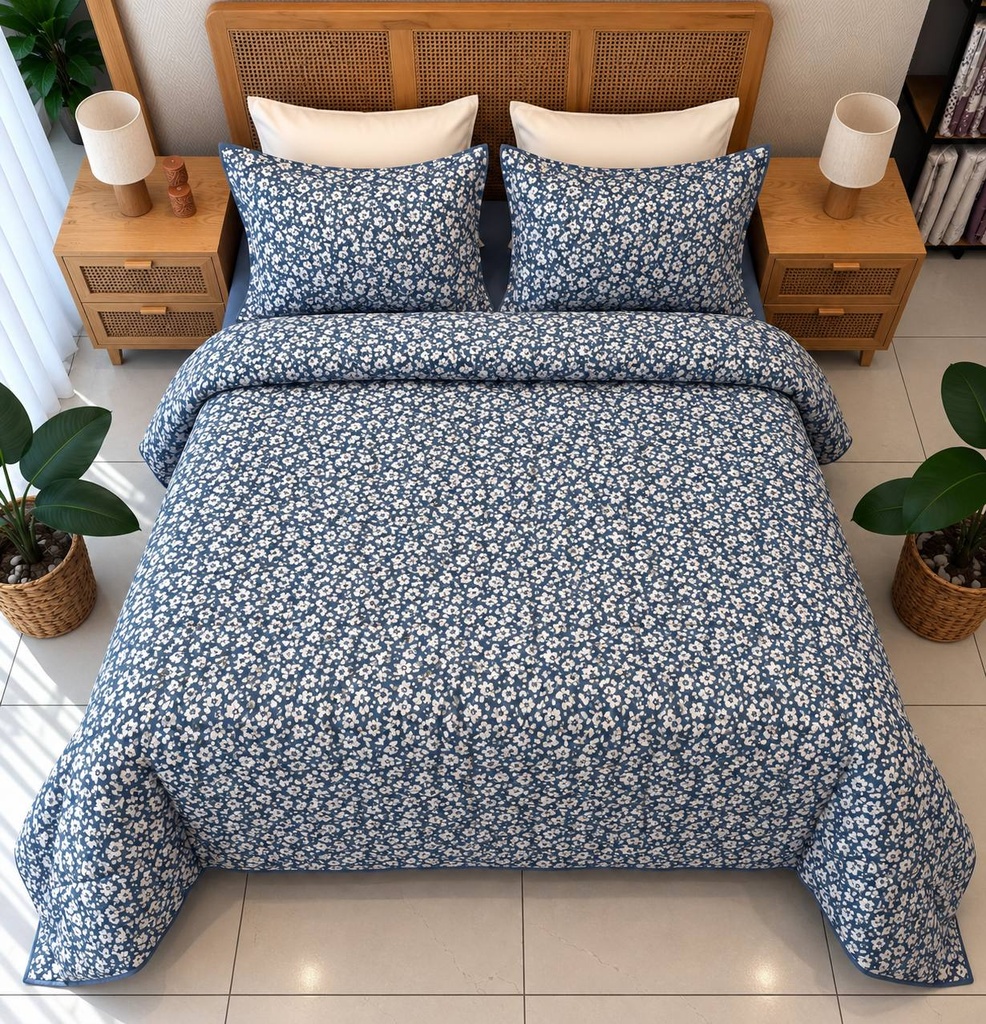 Couette 4 Pieces - Bleu 