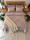 Housse de couette bbh 3 pieces gris clair