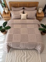 Housse de couette bbh 3 pieces beige rose