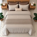 Parure De Drap  6 Pieces raye classique 