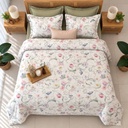 Housse de couette 6 Pieces floral baroque pastel