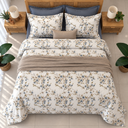 Parure De Drap  6 Pieces floral champetre motif