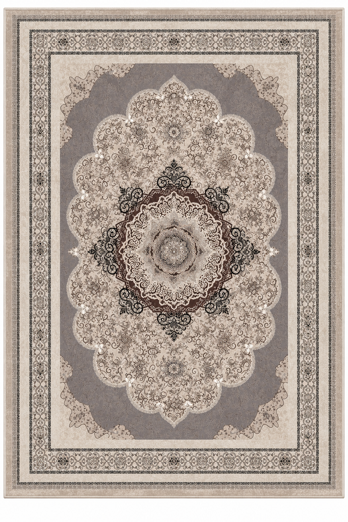 Tapis Médaillon Persan Ornemental