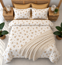 Housse de Couette 6 Pièces 100% Conton  Floral champêtre miniature