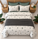     Parure de Draps 6 Pièces – Floral botanique minimaliste